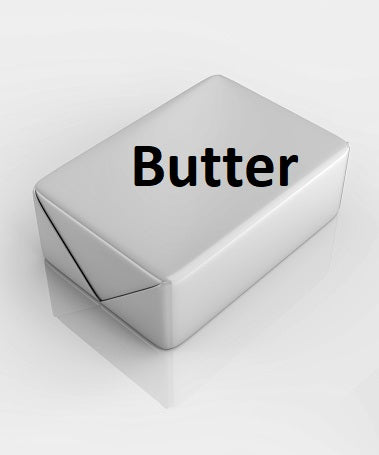 Butter: Net weight 1000g.